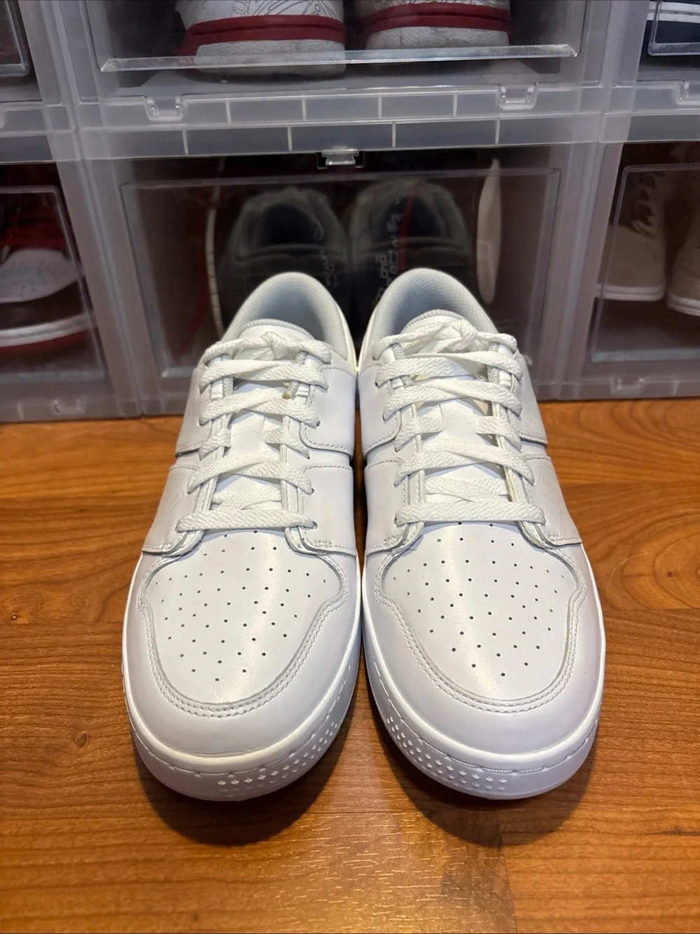 Air Jordan Nu Retro 1 Low Golf Pure Platinum FZ4153-100 Golf Shoes Mens Sz 9 NEW